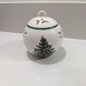Vintage Christmas Tree Porcelain Ornament